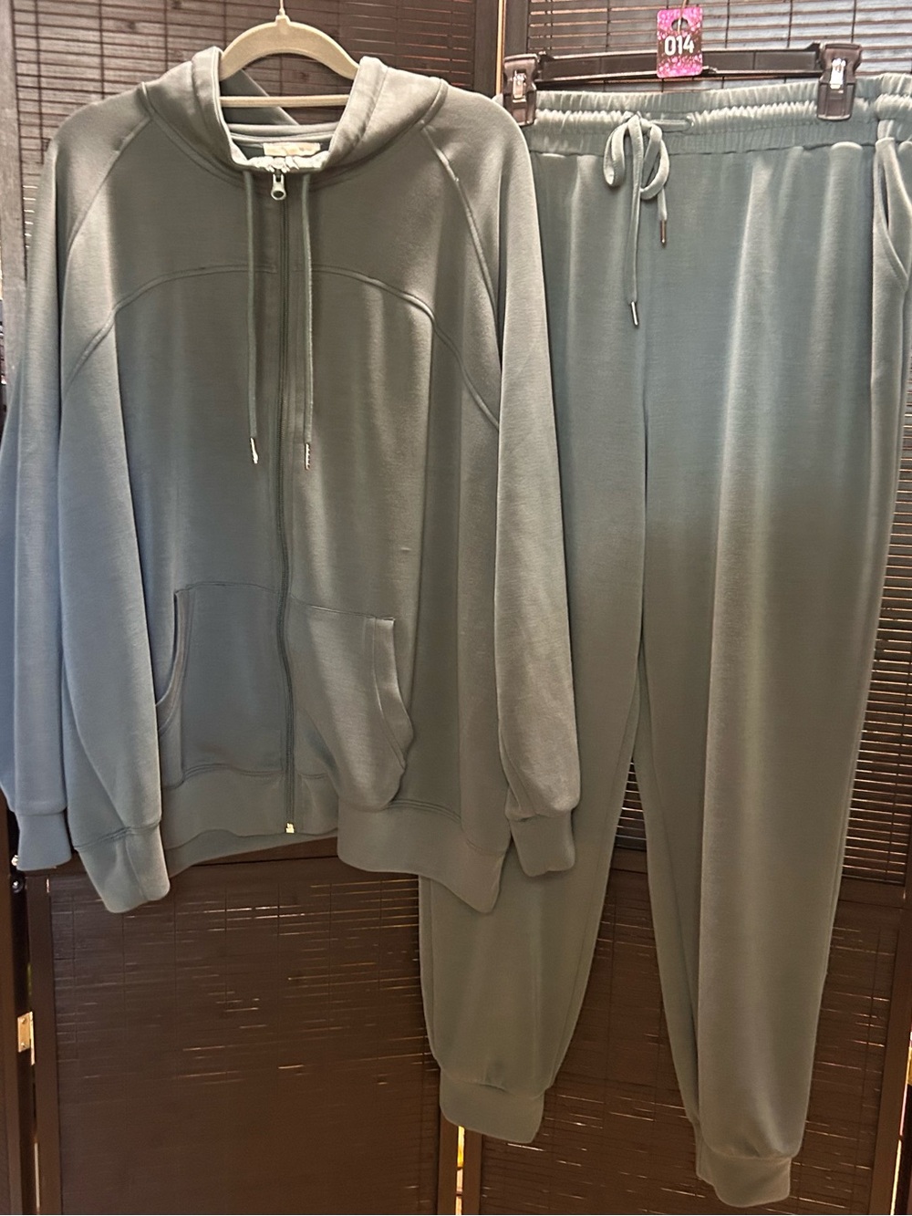 Maurices Green Zip-Up Hoodie and Joggers Set